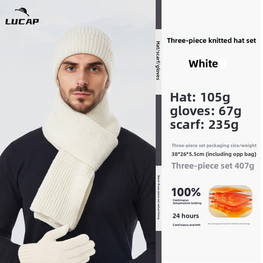 Winter Hat Scarf Gloves Set