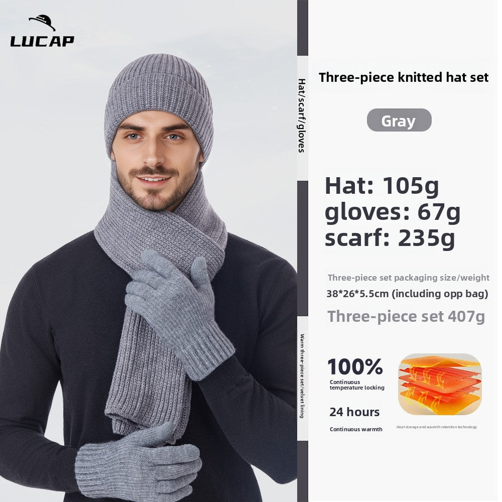 Winter Hat Scarf Gloves Set