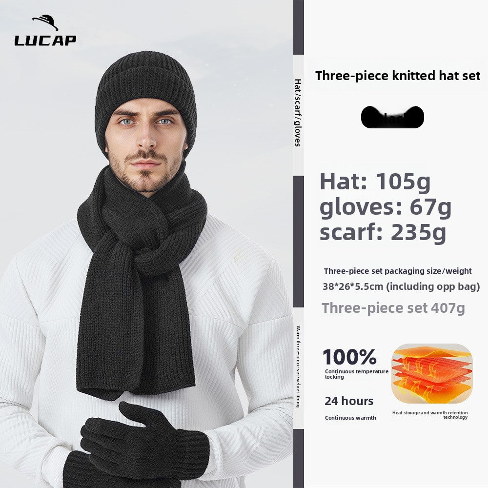 Winter Hat Scarf Gloves Set