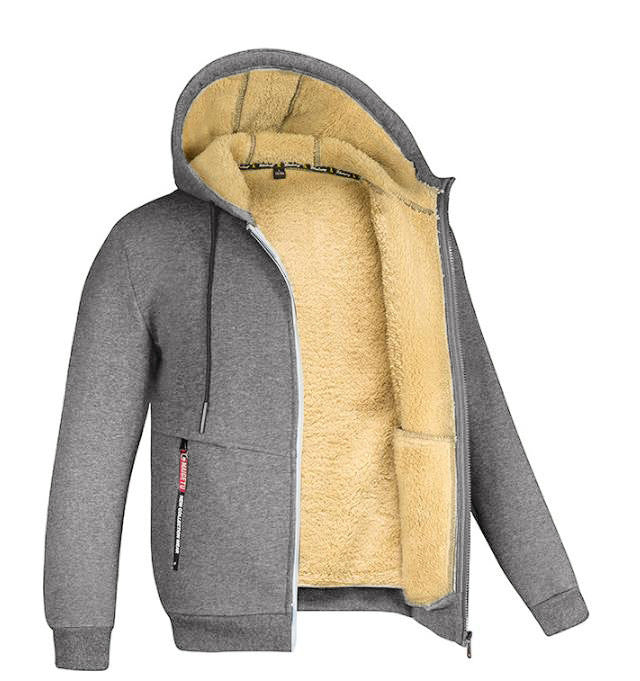 Winter hooded sweatshirt