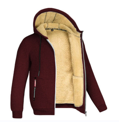 Winter hooded sweatshirt