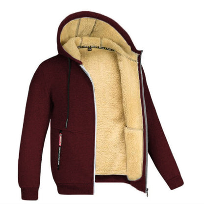 Winter hooded sweatshirt