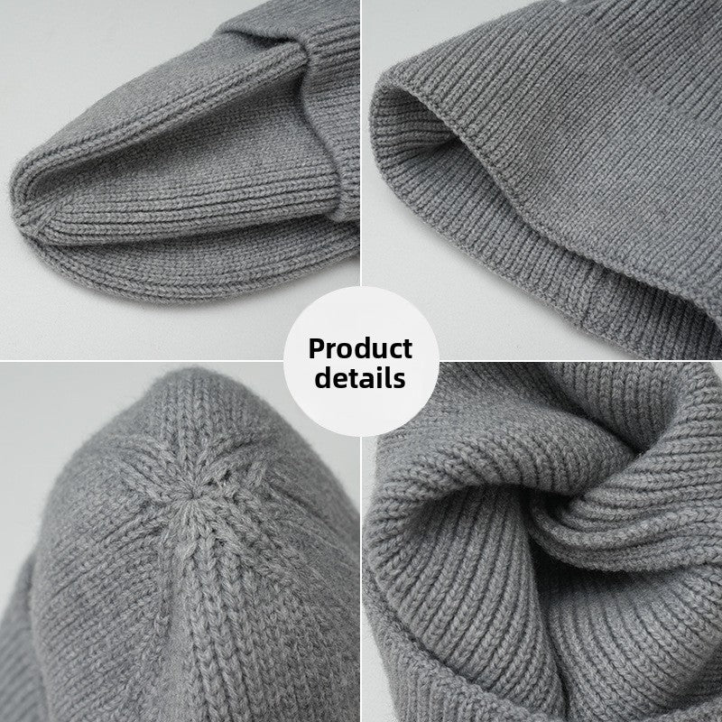 Winter Knitted Beanie with Ear Protection