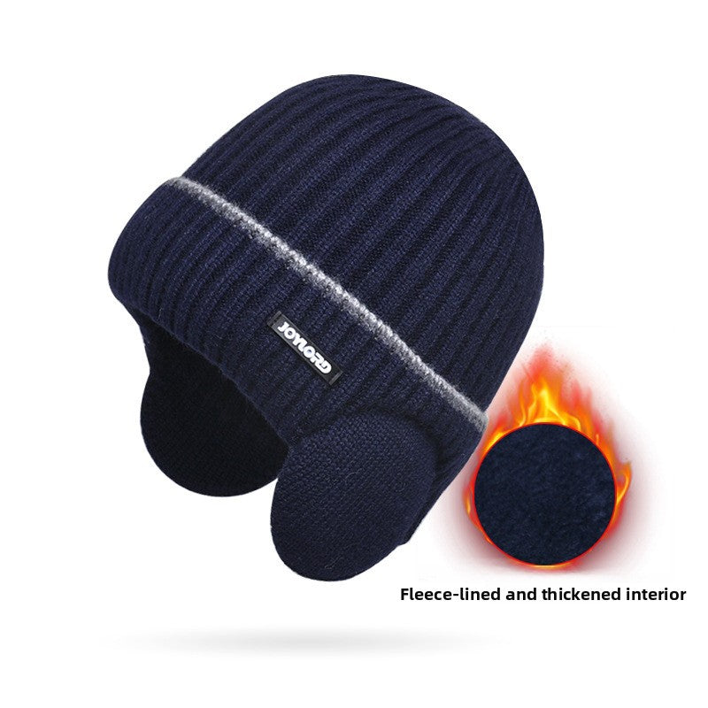 Winter Knitted Beanie with Ear Protection