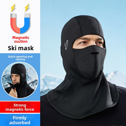 Winter magnetic ski mask