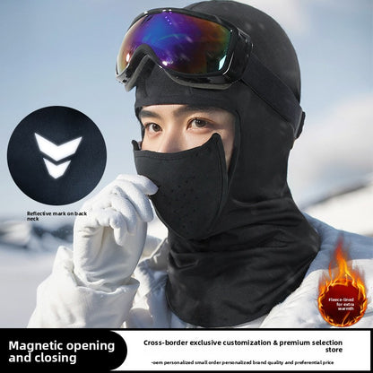 Winter magnetic ski mask