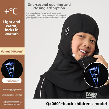 Winter magnetic ski mask