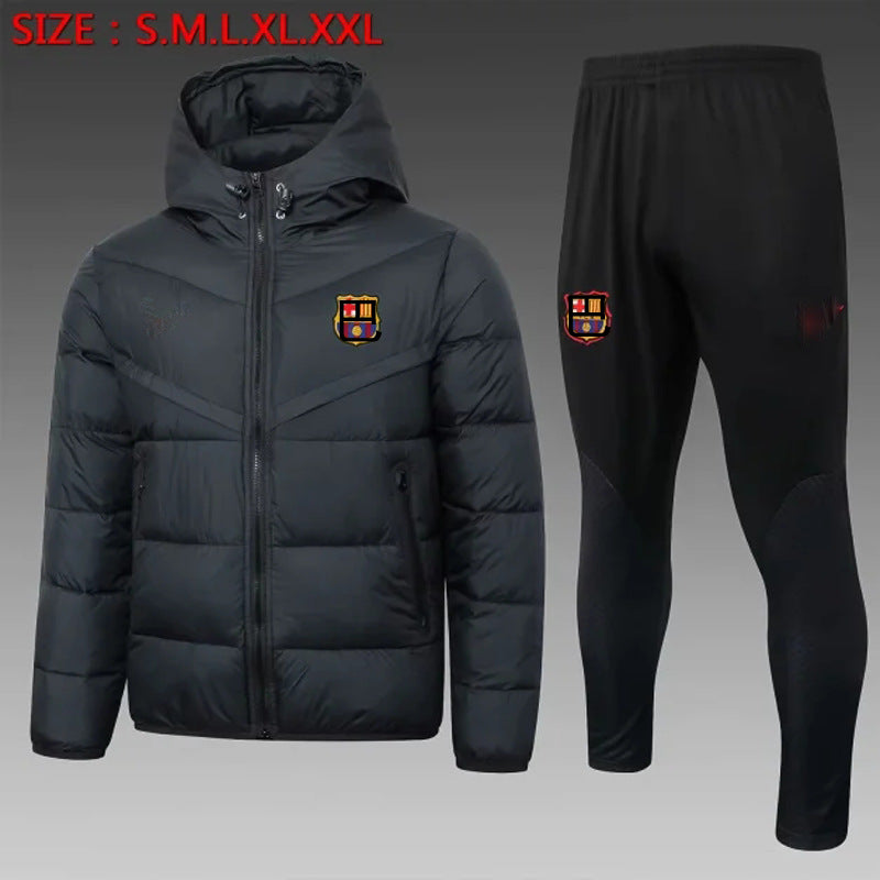 Winter overcoat football training uniform