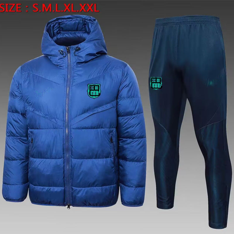 Winter overcoat football training uniform