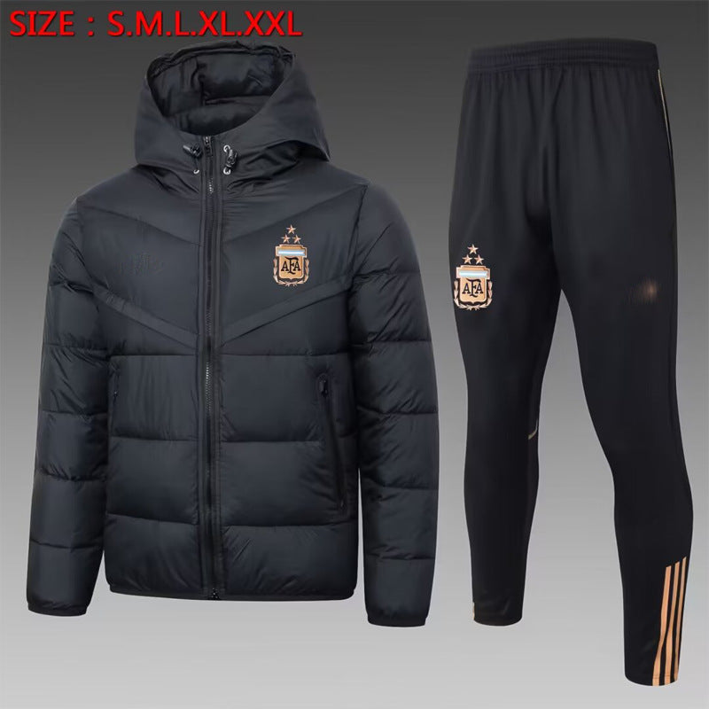 Winter overcoat football training uniform
