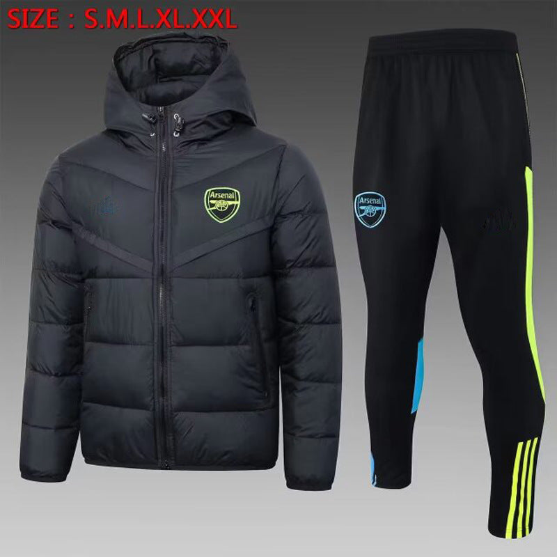 Winter overcoat football training uniform