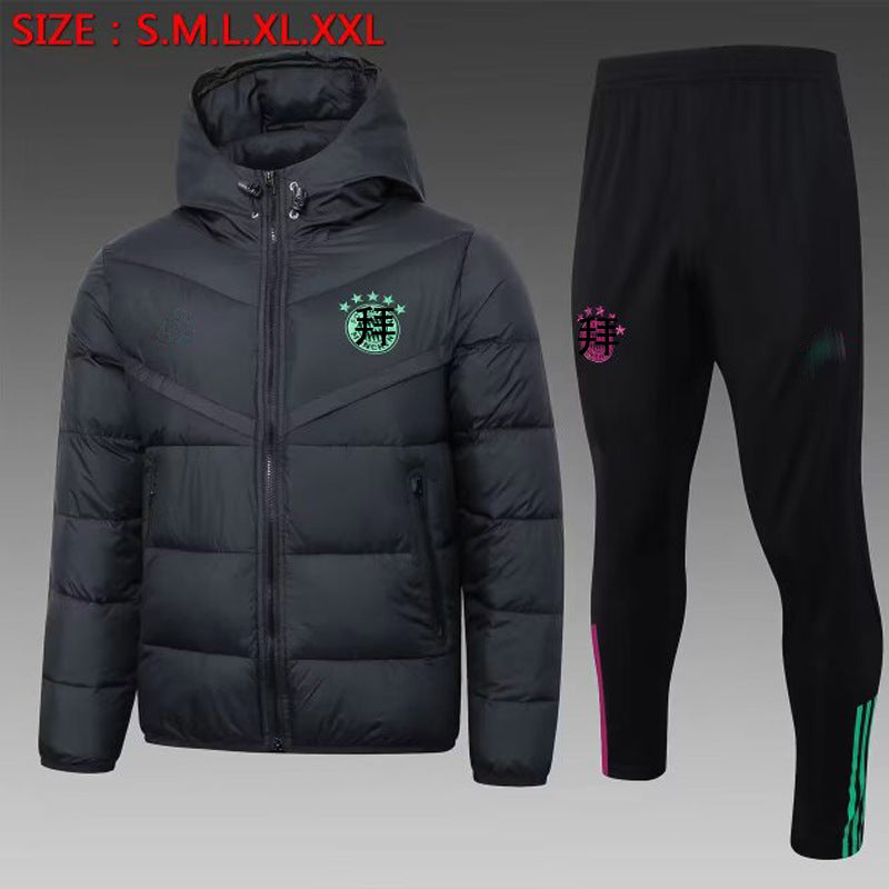 Winter overcoat football training uniform