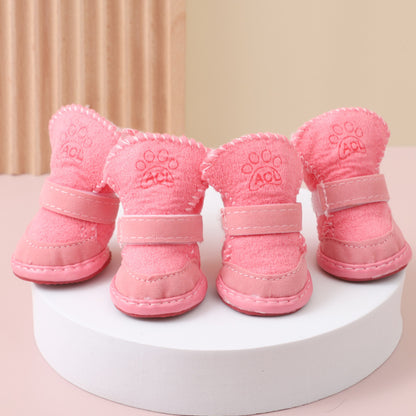 Winter Pet Dog Shoes Cotton Paw Protectors