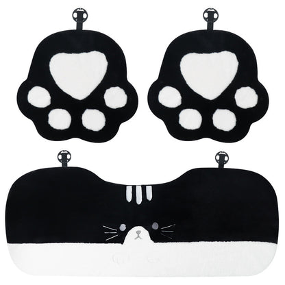 winter plush cute cat claw car Mat Winter