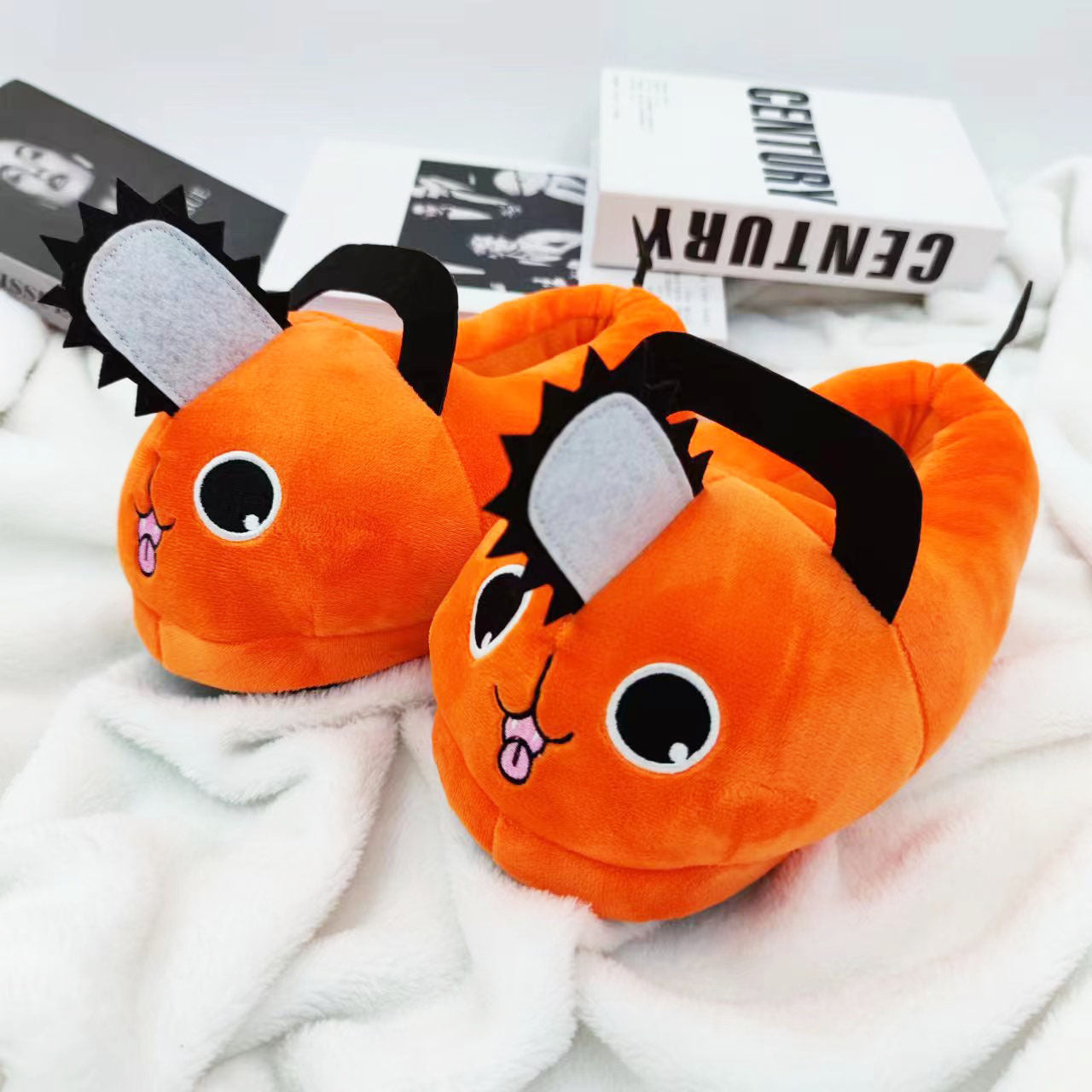 Winter plush slippers