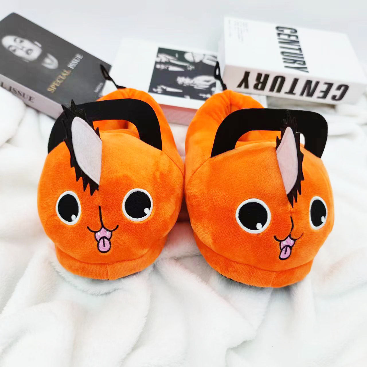 Winter plush slippers