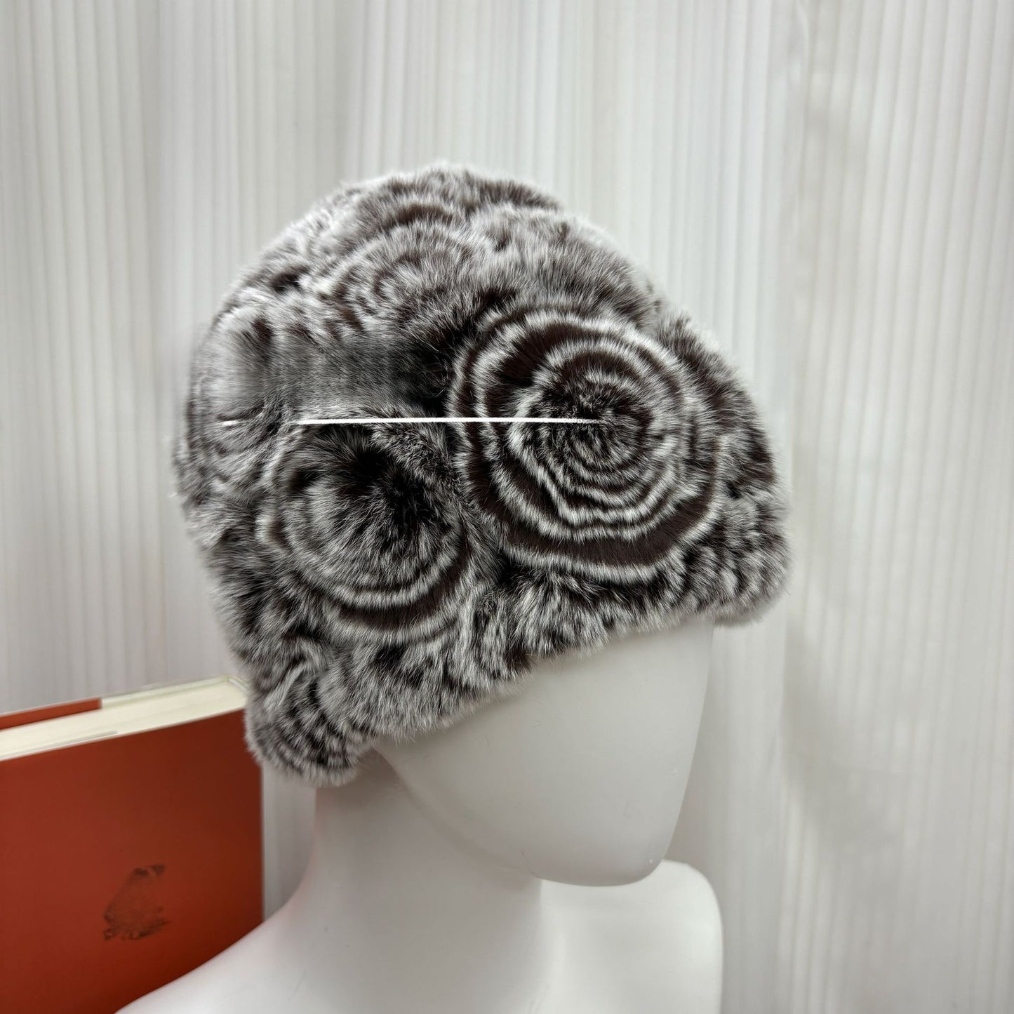 Winter Rabbit Fur Knitted Hat with Ear Protection