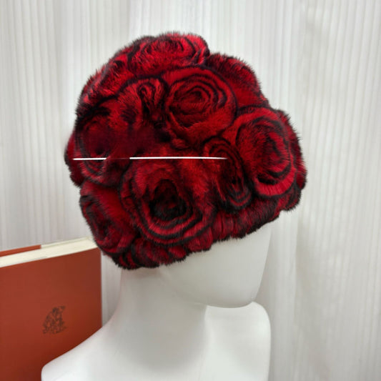 Winter Rabbit Fur Knitted Hat with Ear Protection