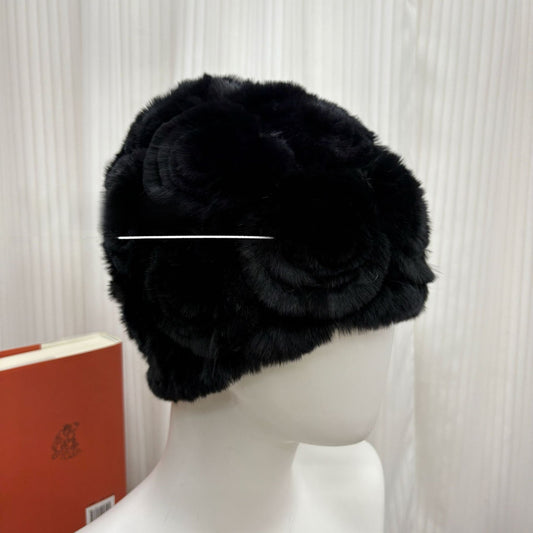 Winter Rabbit Fur Knitted Hat with Ear Protection