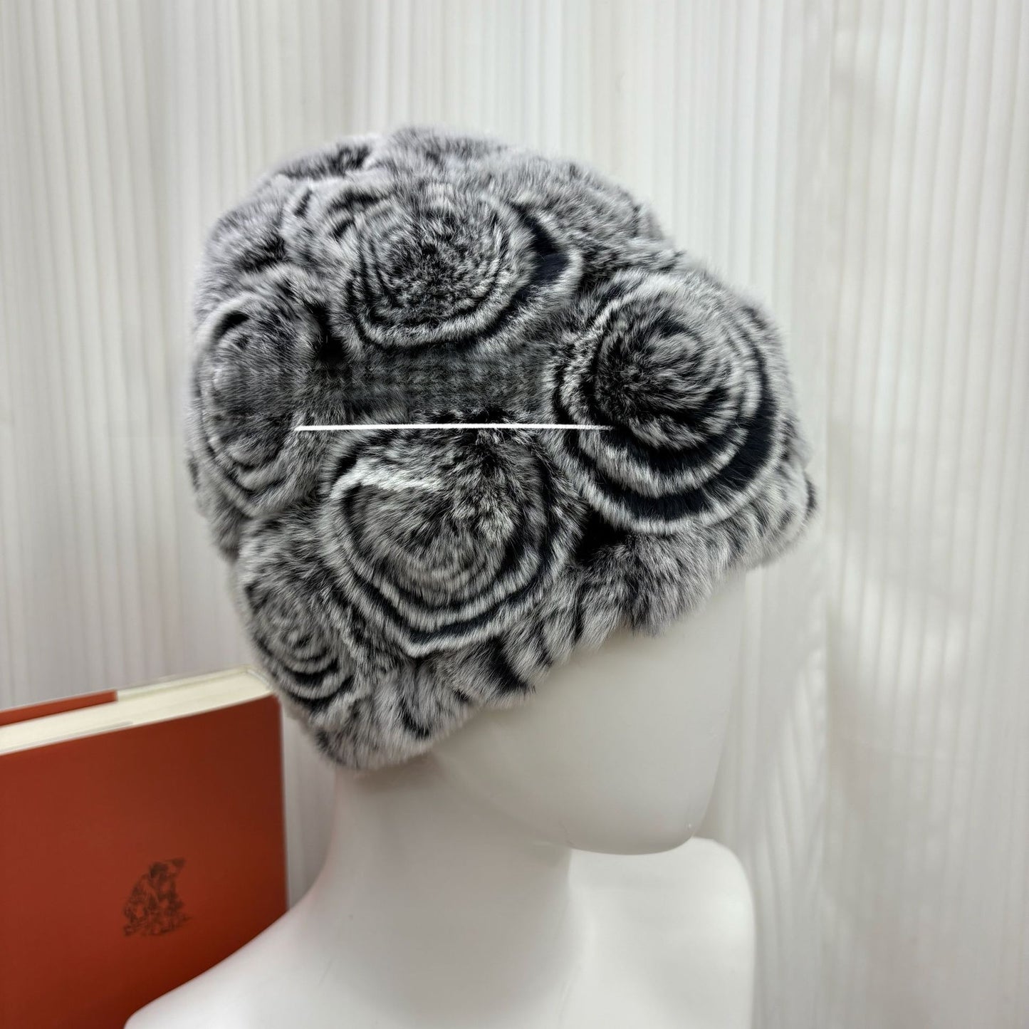 Winter Rabbit Fur Knitted Hat with Ear Protection