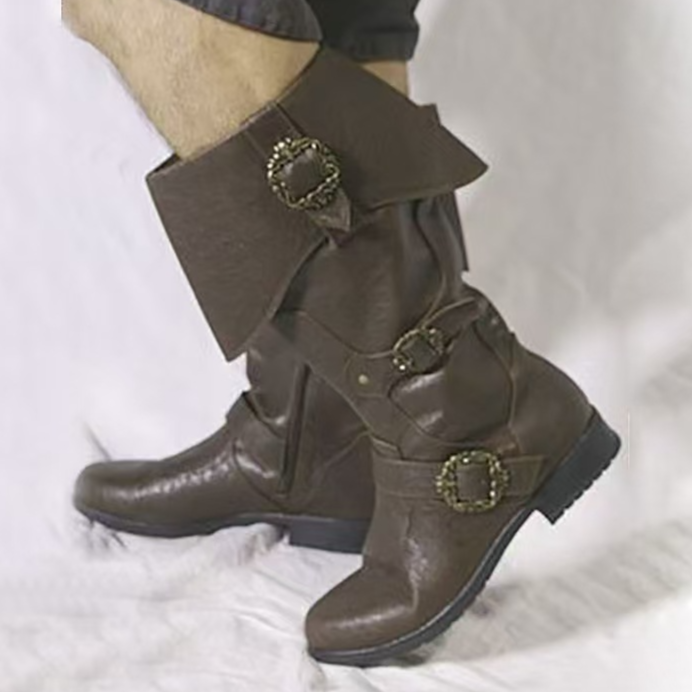 Winter Round Toe Side Zipper Boots