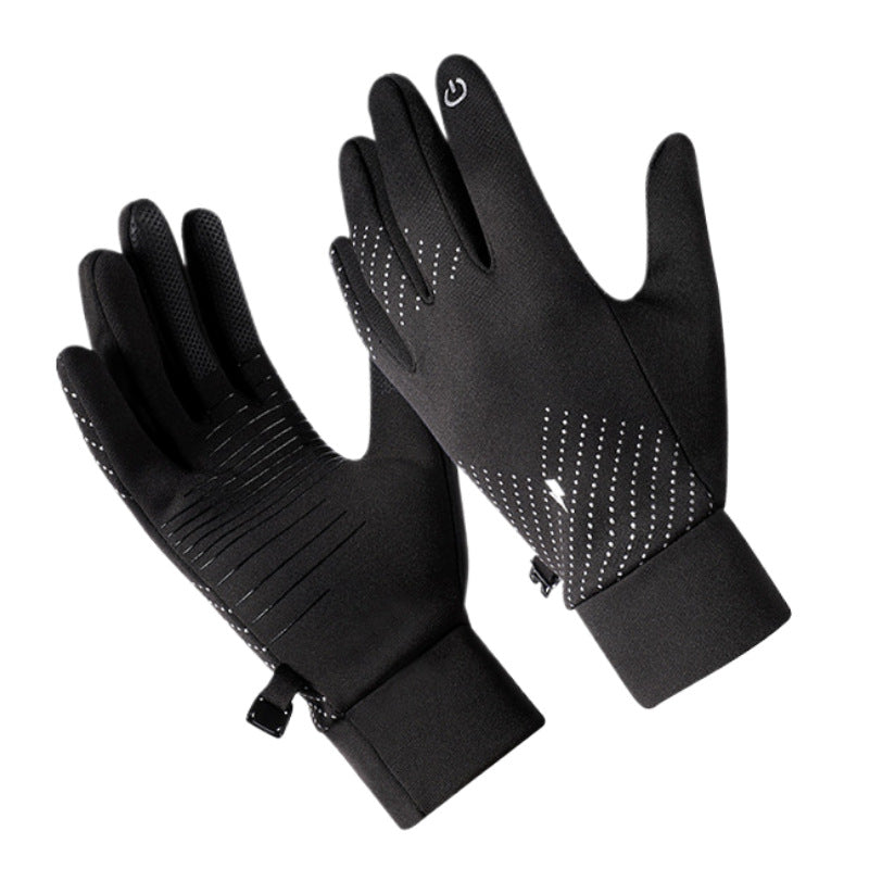 Winter ski gloves with warm lining