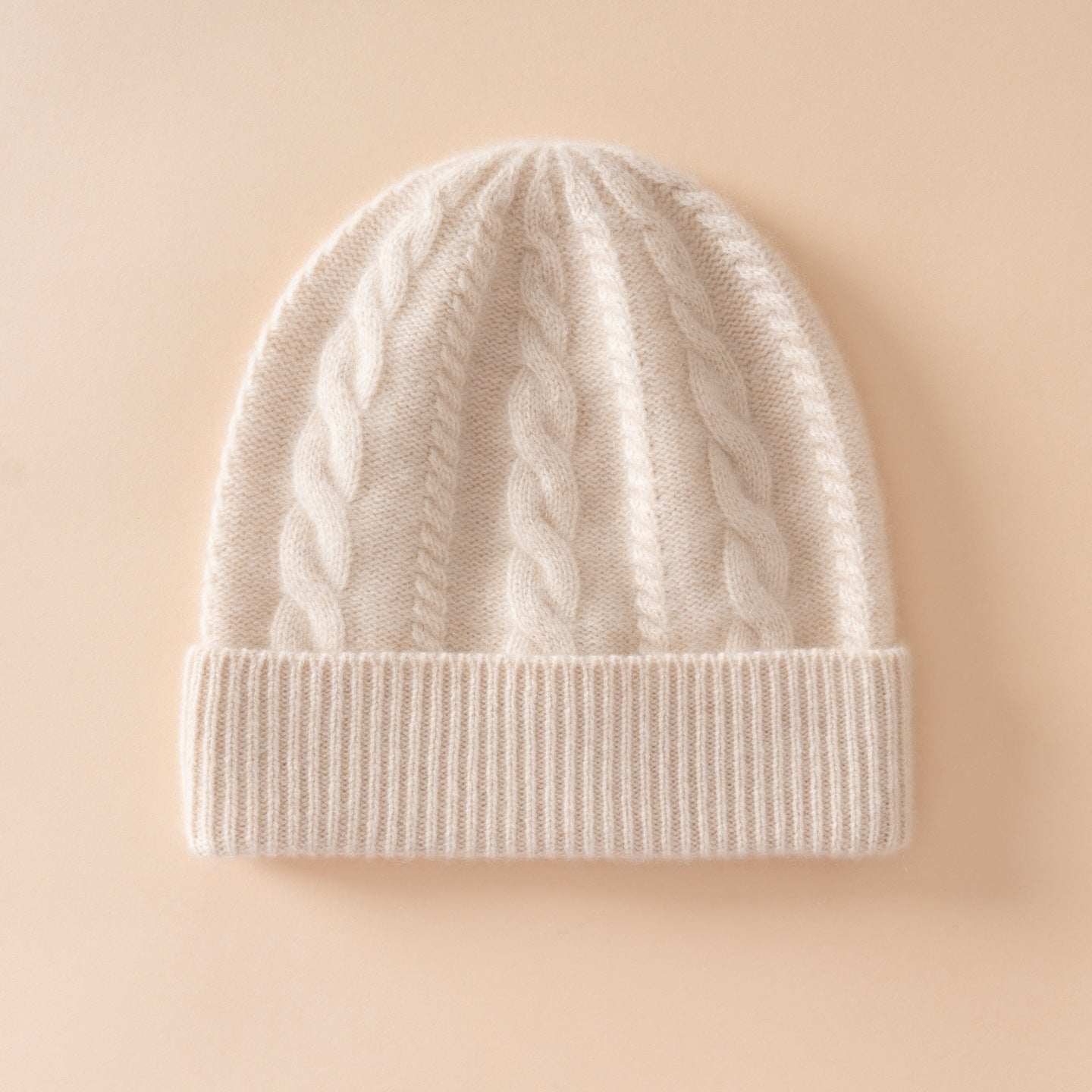 Winter warm thick knitted wool hat