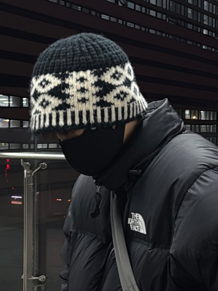 Winter Wool Blend Knitted Beanie