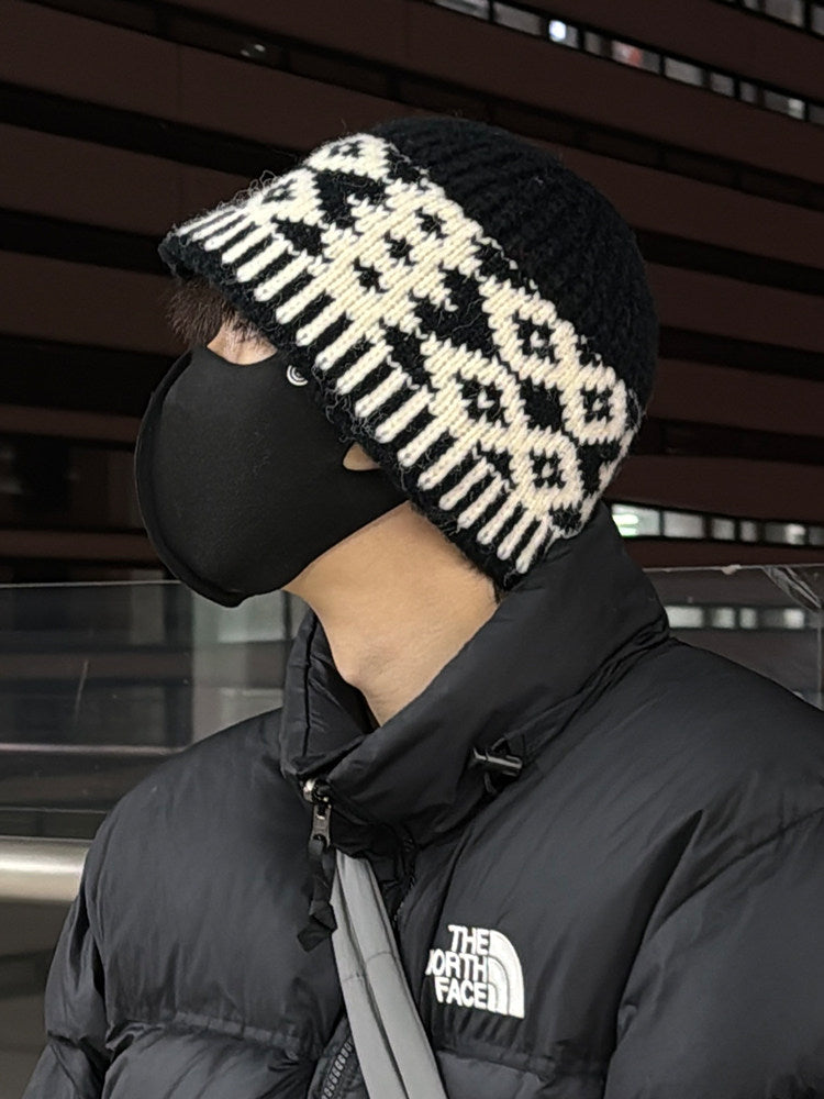 Winter Wool Blend Knitted Beanie