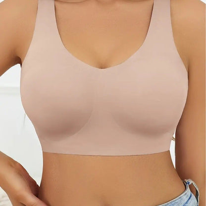 Wire-Free Cotton Bra with Halter Straps
