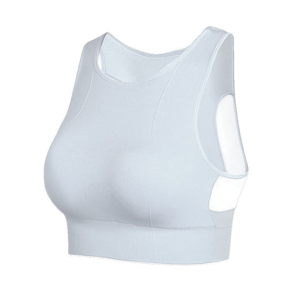 Wire-Free Mesh Sports Bra with Quick-Dry Feature
