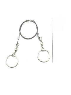 Key ring pull tab wire saw
