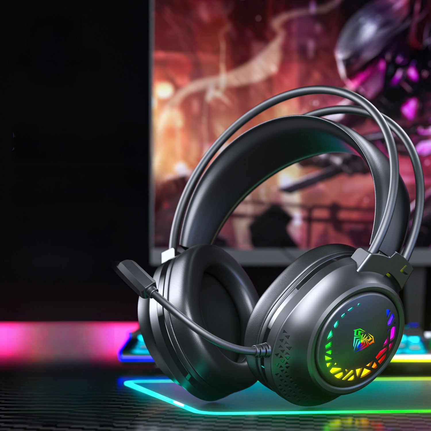 Wired Gaming Headset with Noise Cancellation
