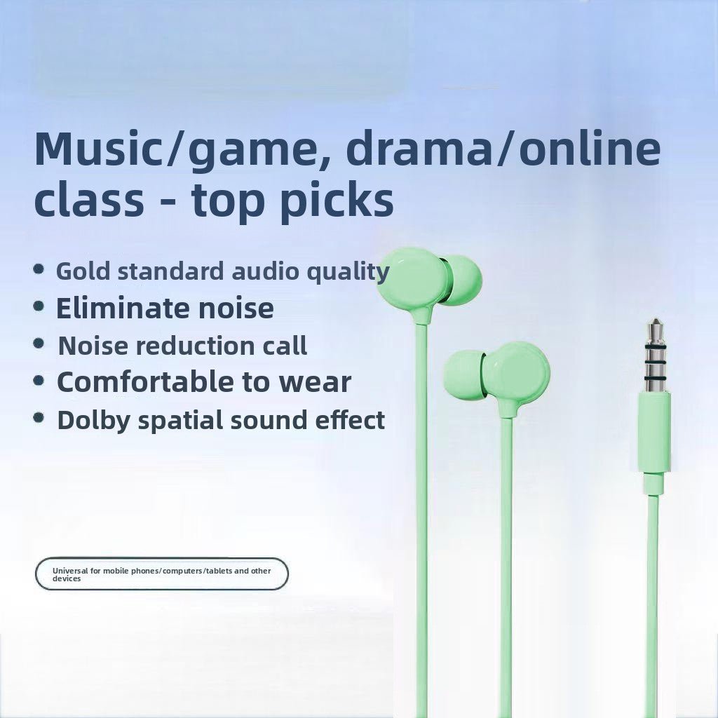 Wired In-Ear Headphones with Noise Reduction