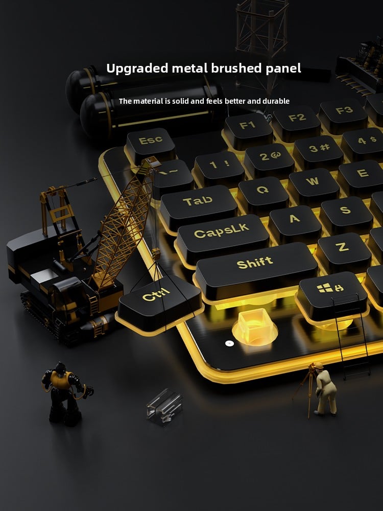 Wired silent keyboard