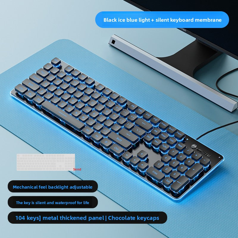 Wired silent keyboard