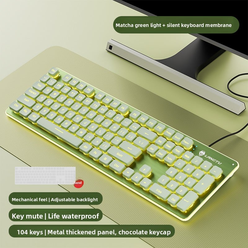 Wired silent keyboard