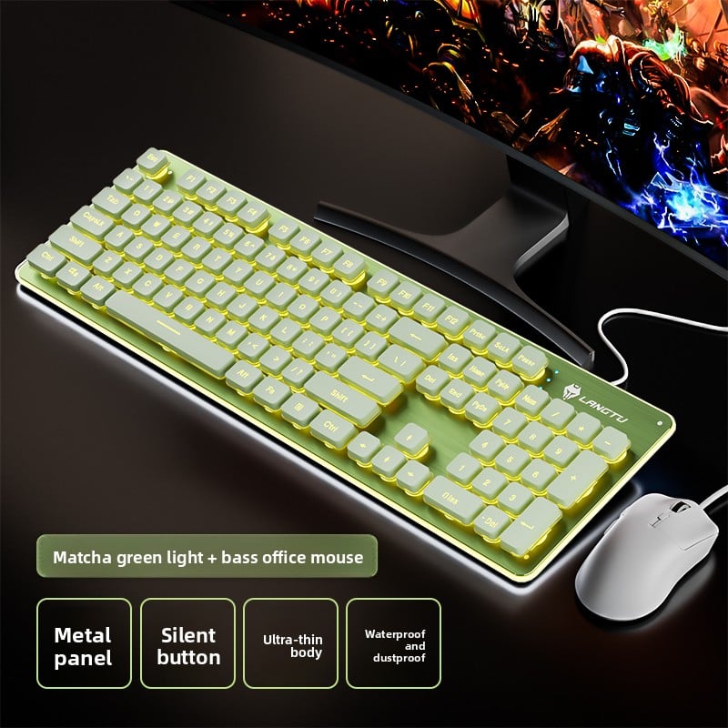 Wired silent keyboard