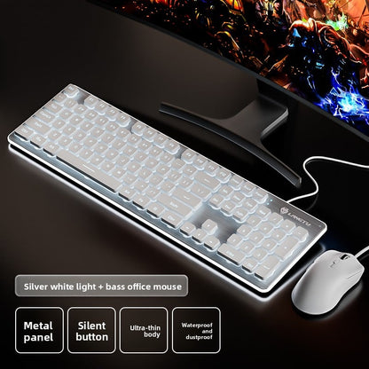 Wired silent keyboard