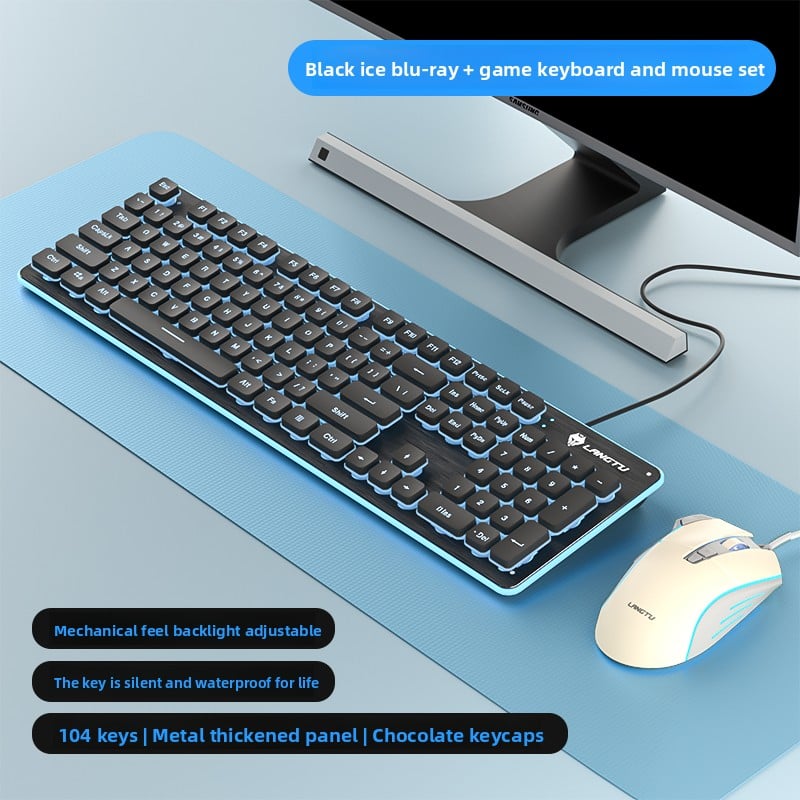 Wired silent keyboard