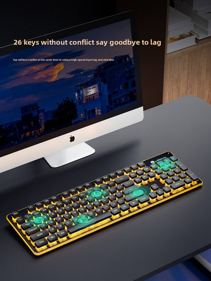Wired silent keyboard
