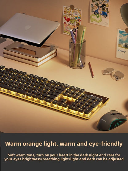 Wired silent keyboard