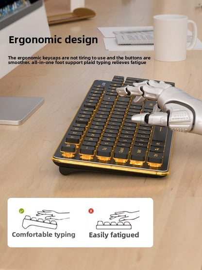 Wired silent keyboard