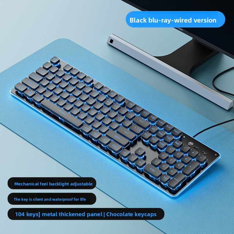 Wired silent keyboard
