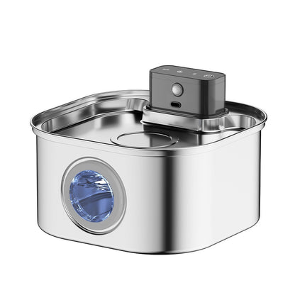 Wireless Automatic Pet Water Dispenser Stainless Steel