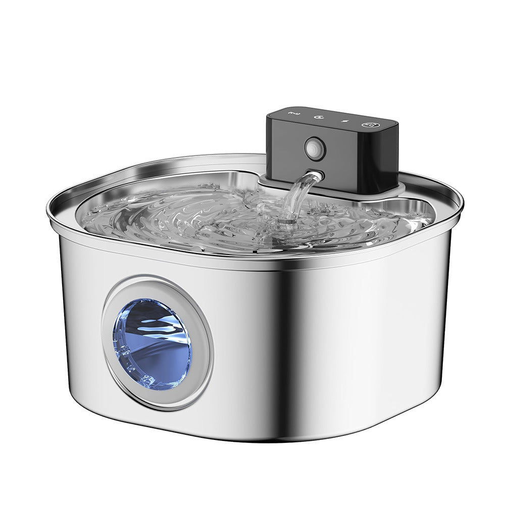 Wireless Automatic Pet Water Dispenser Stainless Steel