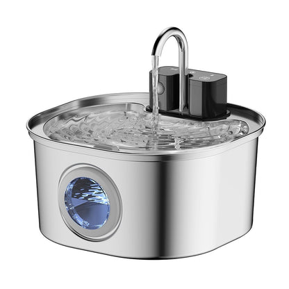 Wireless Automatic Pet Water Dispenser Stainless Steel