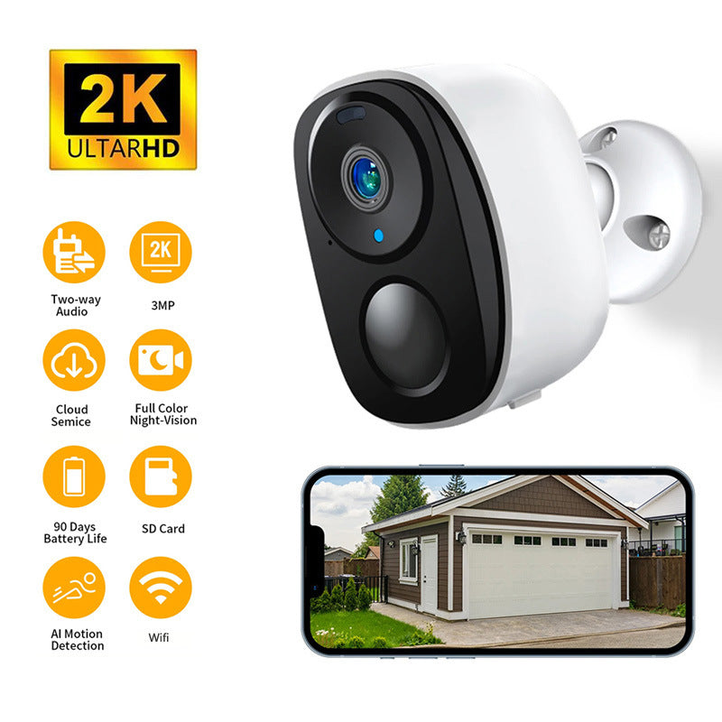 Wireless Battery Camera with WiFi Audio