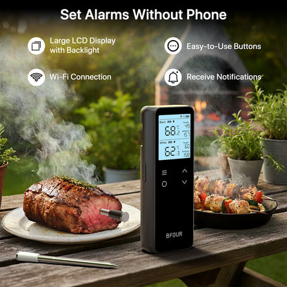 Wireless BBQ Thermometer with WIFI Bluetooth