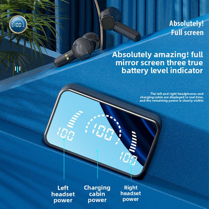 Wireless Bluetooth Earbuds with Mirror Screen